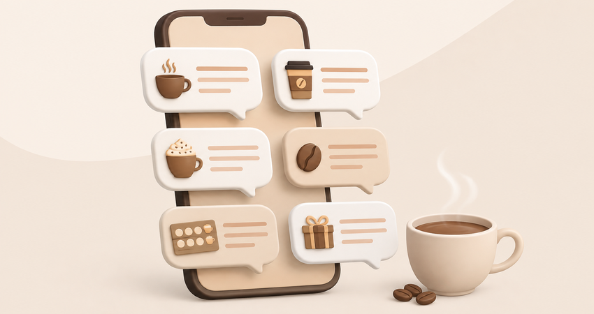 بازاریابی پیامکی با طعم قهوه؛ چگونه برندهای قهوه‌ای با مشتریان خود ارتباط برقرار می‌کنند؟